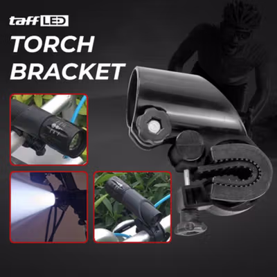 TaffLED Gun Bike Bracket Mount Holder for Flashlight - AB-2955 - Black