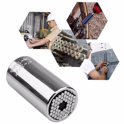 SAIKE Kepala Gator Grip Universal Socket Bolt Only 7-19mm - ETC-125MO - Silver