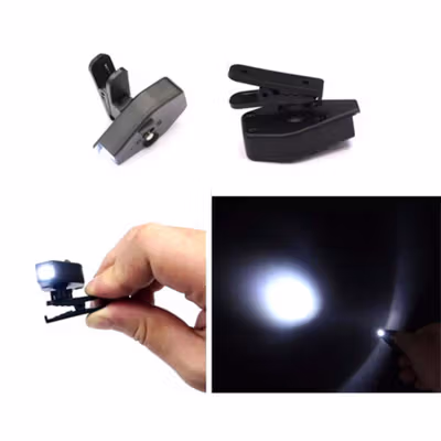 TaffLED Lampu Baca LED Klip Kacamata Glasses Light 1 PCS - ZMD00165 - Black