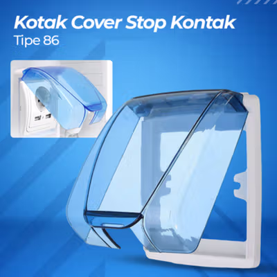 Gao Ji Kotak Cover Stop Kontak Dinding Type 86 - S126 - Blue