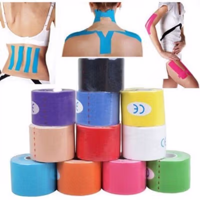 Sport Elastic Kinesiology Tape Perban Plester Otot Medical - KT - Multi-Color