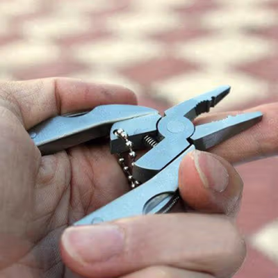 Tang Multifungsi 5in1 EDC Tool Stainless Steel - X5 - Silver