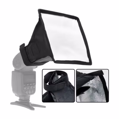 TaffSTUDIO Universal Softbox Flash Diffuser Camera DSLR - YC1517 - Black