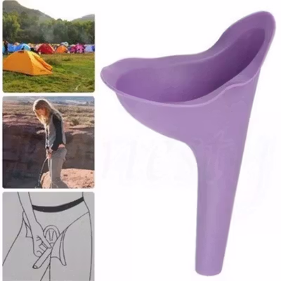 Urinator Silikon Wanita Emergency Portable Urinal - XBQ - Purple