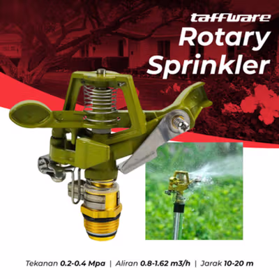 Taffware Rotate Sprinkler Spray Nozzle Air Irigasi Taman - PYK-10 - Copper