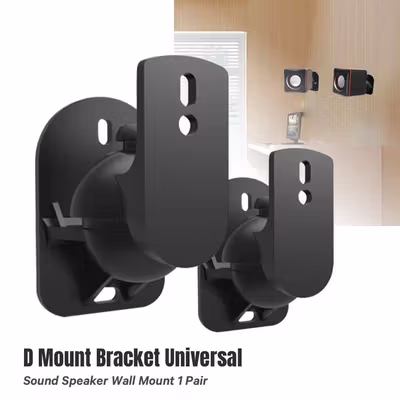 WELSBERG Bracket Universal Sound Speaker Wall Mount 1 Pair - SW-03B - Black