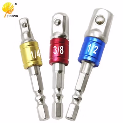 JIGONG Mata Obeng Adaptor Drill Bits Hex Shank 1/4 3/8 1/2 Inch 3 PCS - LK006 - Multi-Color
