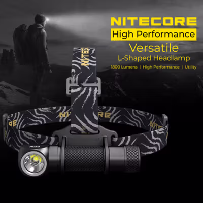 NITECORE Senter Kepala Headlamp LED IP68 1800 Lumens - HC33 - Black