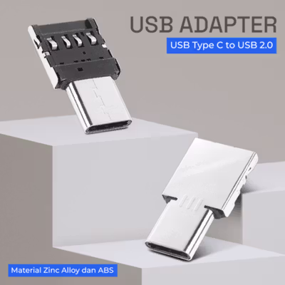 DM USB Type C to USB 2.0 OTG Smartphone - Silver