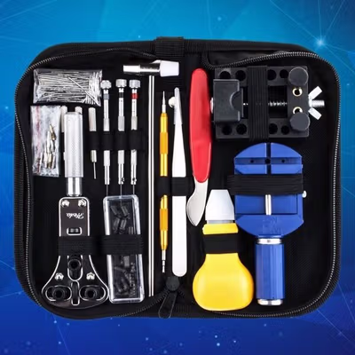 Taffware Peralatan Reparasi Jam Tangan Watch Repair Tool Kit Set - C10050 - Black