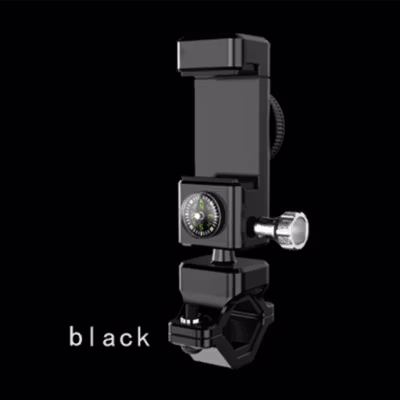 Guider Smartphone Holder Sepeda dengan Kompas dan Lampu LED - Q003 - Black
