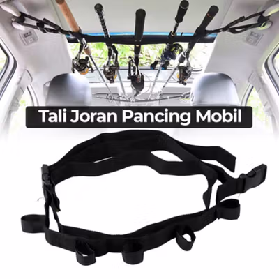 BOOMS Tali Joran Pancing Mobil Fishing Car Extension Strap - BFRMVRC - Black