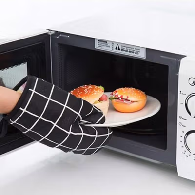 Aihogard Sarung Tangan Oven Masak Heat Resistant Gloves 1 PCS - JJ4113 - Black