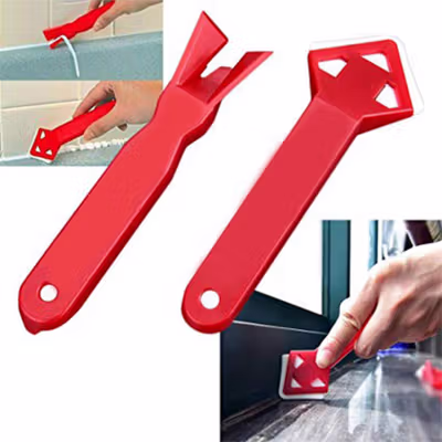 Balight Alat Pembersih Perapi Lem Silikon Sealant Tool Scraper - Red