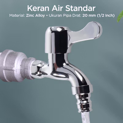 Jingpin Keran Air Standar Zinc Alloy - 888 - Silver
