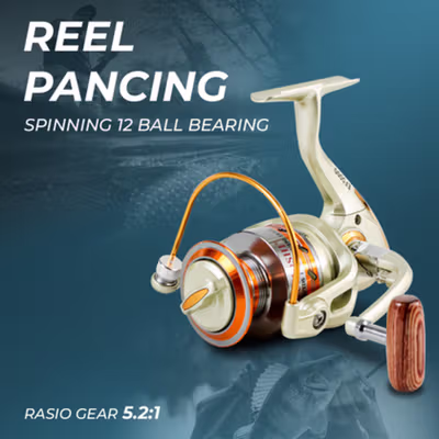 YUMOSHI REELSKING Reel Pancing Spinning Fishing Reel 5.2:1 5000 - EF5000 - Silver
