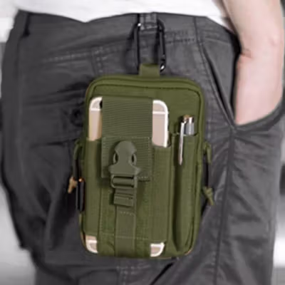 Airsson Tas Pinggang Mini Tactical Waistbag Army Look - JSH1525 - Army Green