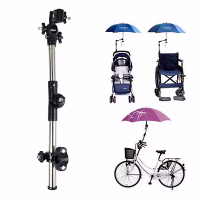 VKTECH Folded Pram Stand Payung Sepeda Stroller Kereta Bayi - LS4G - Black