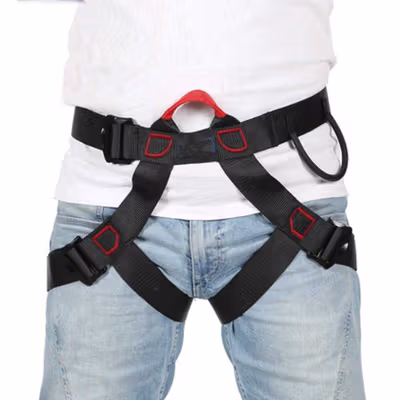 XINDA Safety Belt Universal Half Body Harness Durable Polyester - XD-A9501 - Black