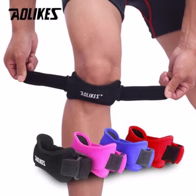 AOLIKES Deker Pelindung Lutut Support Brace Kneepad Gym Fitness 1 PCS - A-7919 - Black