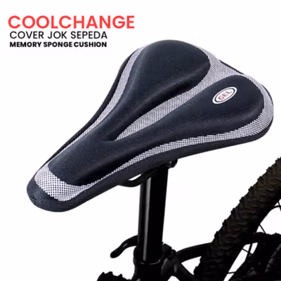 CoolChange Cover Jok Sepeda Memory Sponge Cushion - 1037 - Black
