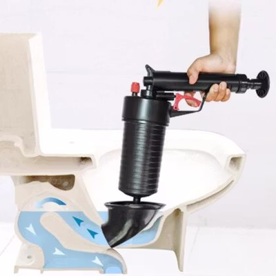 BEAR FORCE Pompa Sedotan WC Ledeng High Pressure Air Drain Plunger - DB275 - Black