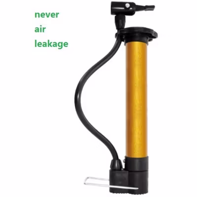 TaffSPORT Pompa Sepeda Portable Light Mini Floor Pump Aluminium - PM02 - Golden