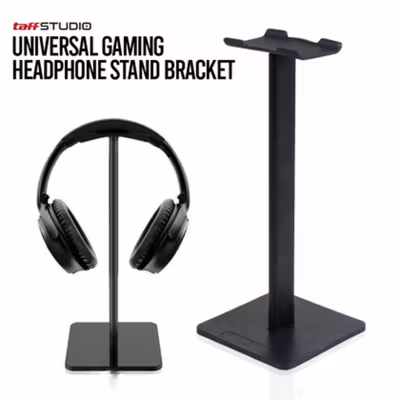 TaffSTUDIO Universal Gaming Studio Headphone Stand Hanger Bracket - NB-Z3 - Black