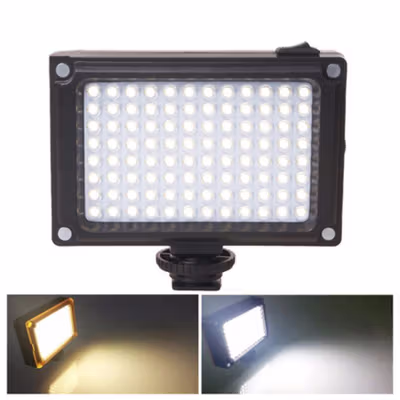 Ulanzi Video Light DSLR Smartphone 96 LED 860 Lumens 1/4 Inch - FT-96 - Black