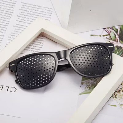 YOOSKE Kacamata Terapi Anti Myopia Pinhole Glasses - D11301 - Black