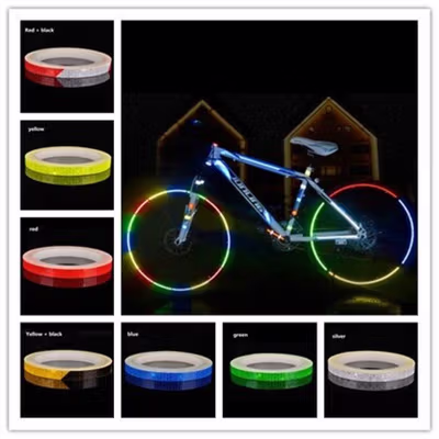 DUUTI Stiker Sepeda Reflective Tape Adhesive MTB Bike 8Mx1cm - MT800 - White