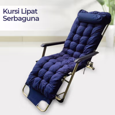 Zero Gravity Kursi Lipat Kerja Folding Chair - NO15 - Navy Blue