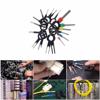 EAFC Terminal Removal Tools Pin Extractor Kit 18 PCS - DC10TZ - Silver