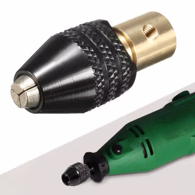 Xzante Adapter Mata Bor Drill Chuck Extension Three Jaw Head 0.3-3.5mm - 503803 - Black Gold