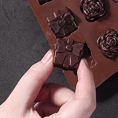 AILEHOPY Cetakan Cokelat Es Batu Ice Cube Tray Mold Model Love - DU997 - Chocolate