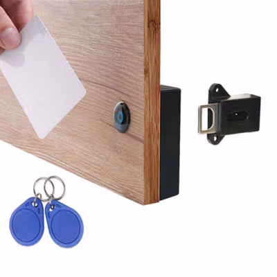 Golden Security Kunci Lemari Sensor RFID Keyless Cabinet Door Lock - SCRFID - Black