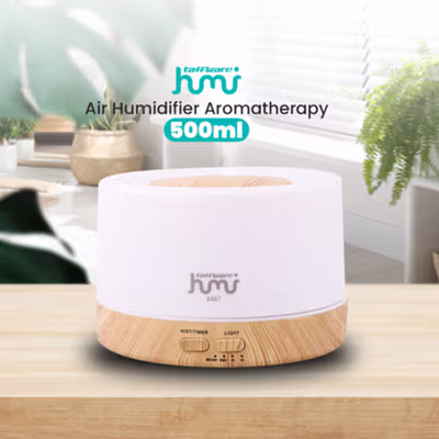 Taffware HUMI Air Humidifier Mini Ultrasonic Diffuser RGB 500ml Remote - 2467 - No Color