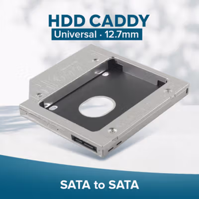 Universal 2.5 Inch HDD Caddy 12.7mm SATA to SATA - TSR122 - No Color