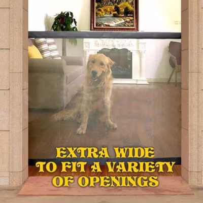 Magic Gate Pagar Jaring Penghalang Binatang Portable Pet Mesh Fence - TV1 - Black