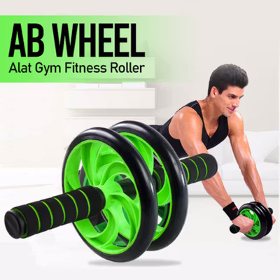 AB Wheel Sport Alat Gym Fitness Trainer Abs Roller - YY-1601 - No Color