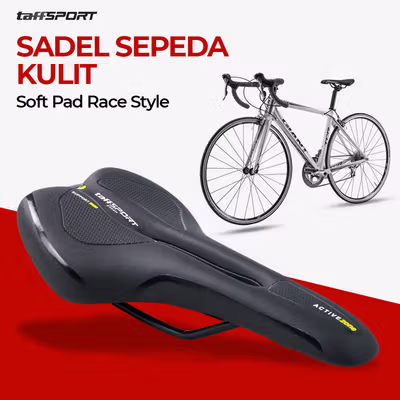 TaffSPORT Jok Sadel Sepeda Bike Saddle Soft Pad Race Style Universal - FX30 - Black