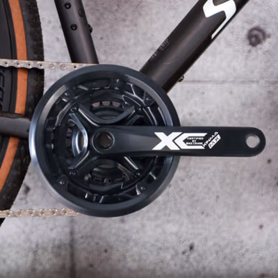 XINMA MX Gigi Crankset Sprocket Sepeda 24T 34T 42T 7/8/9 Speed - TL-82-L - Black