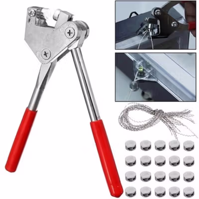 Chearw Set Tang Segel Sealing Plier with Lead Sealing and Wire - CW01 - Red