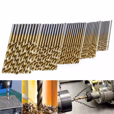Taffware Mata Bor Power Drill Bits Titanium Coated 50 PCS - DW1361 - Golden