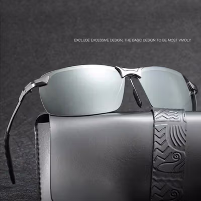 GIAUSA Kacamata Photochromic Polarized Sunglasses UV400 - G3043 - Black
