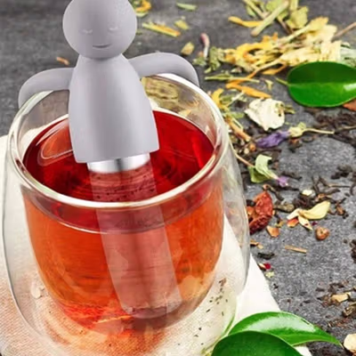BalmyDays Saringan Teh Tea Filter Infuser Filter Chilling Man - K523 - Gray