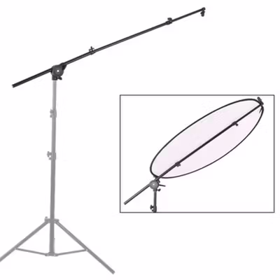 TaffSTUDIO Boom Arm Swivel Extension Reflector Diffuser Clamp - CD-60 - Black