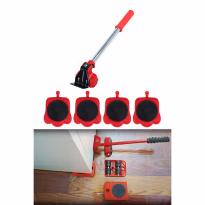 OOTDTY Alat Angkut Furniture Heavy Lifter Carrier Wheel Mover Device - FTS31 - Red