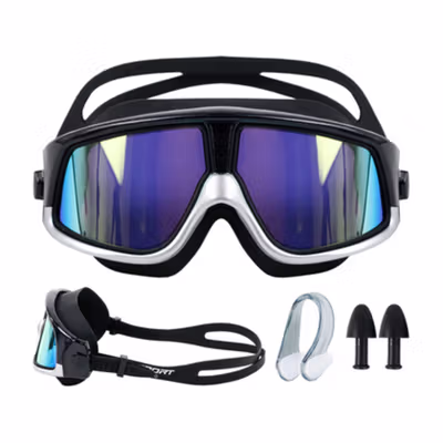 TaffSPORT Kacamata Renang Dewasa Polarizing Anti Fog UV Protection - GOG-3610 - Black