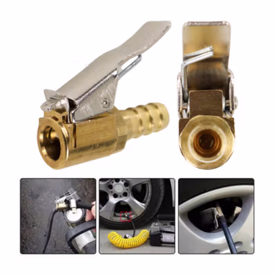 Deemount Adapter Hose Konektor Selang Pompa Angin Ban Ordinary - DK02 - Golden